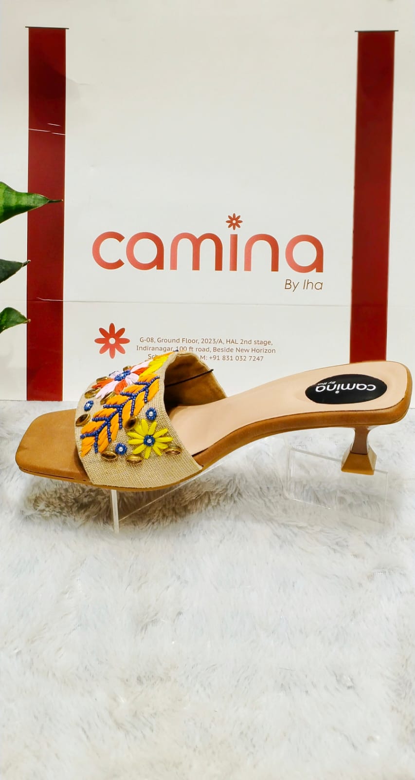Flip Flop- Women Tan Sabaa Heels- A191