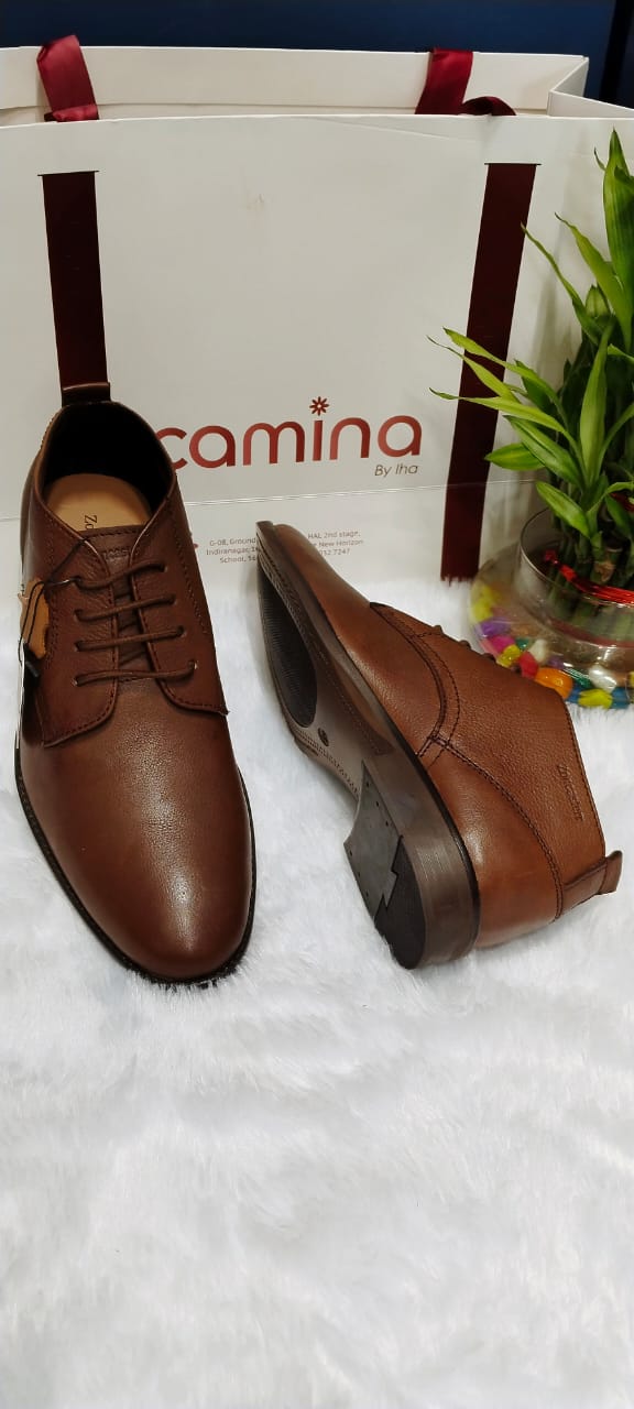 Men Round-Toe Ankle-Length Lace-Up Shoes For Men