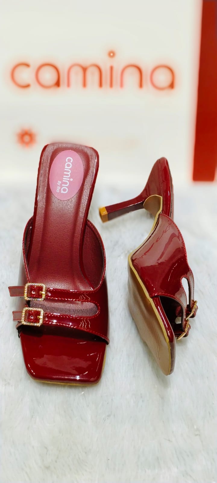 Women Heels Sandal (maroon)-A197