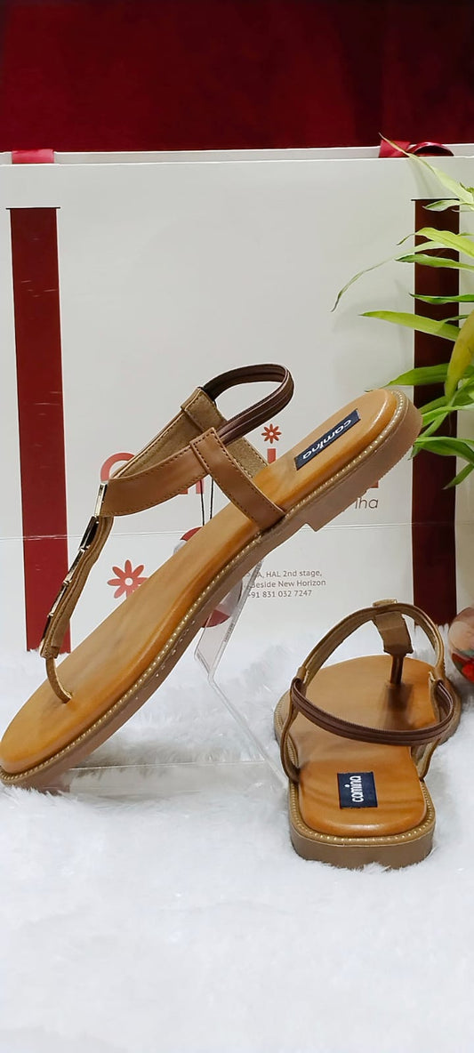 Women,s Faux Leather flat fashion Sandals A186