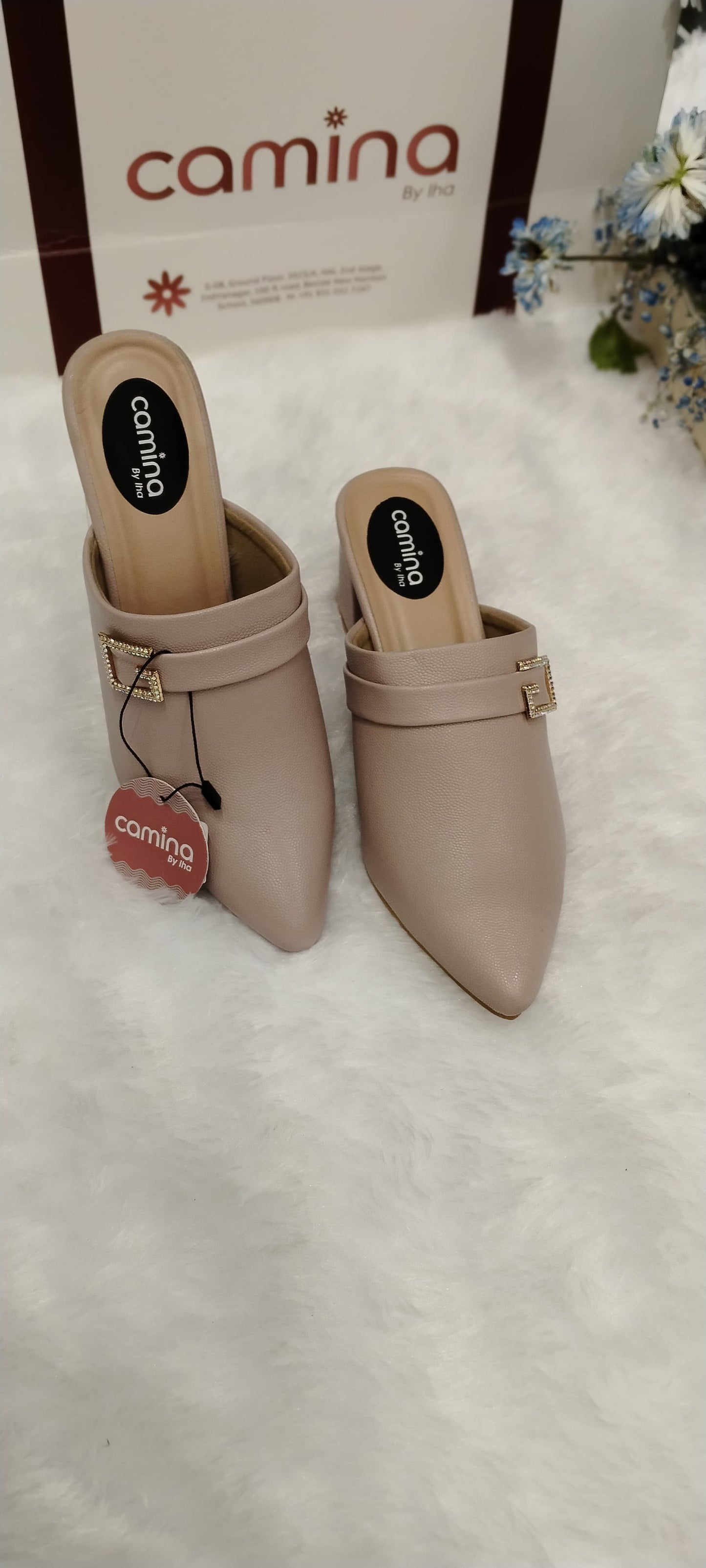 Women Round-Toe Slip-On Mules-A02