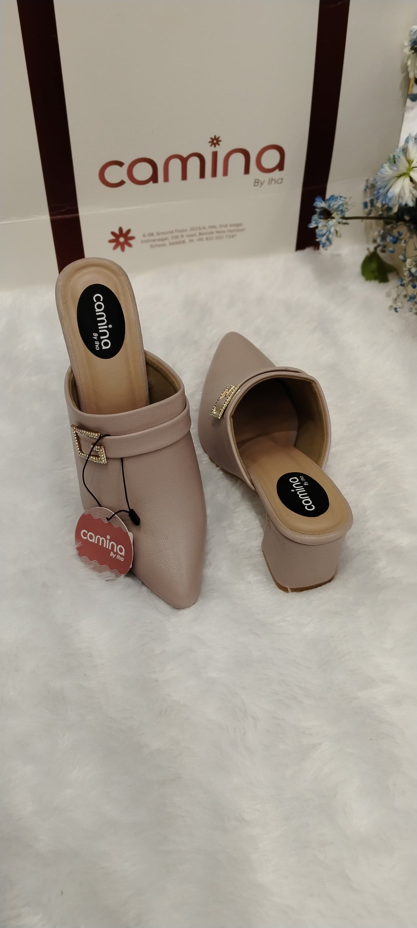 Women Round-Toe Slip-On Mules-A02
