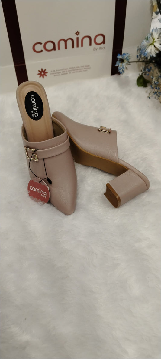 Women Round-Toe Slip-On Mules-A02