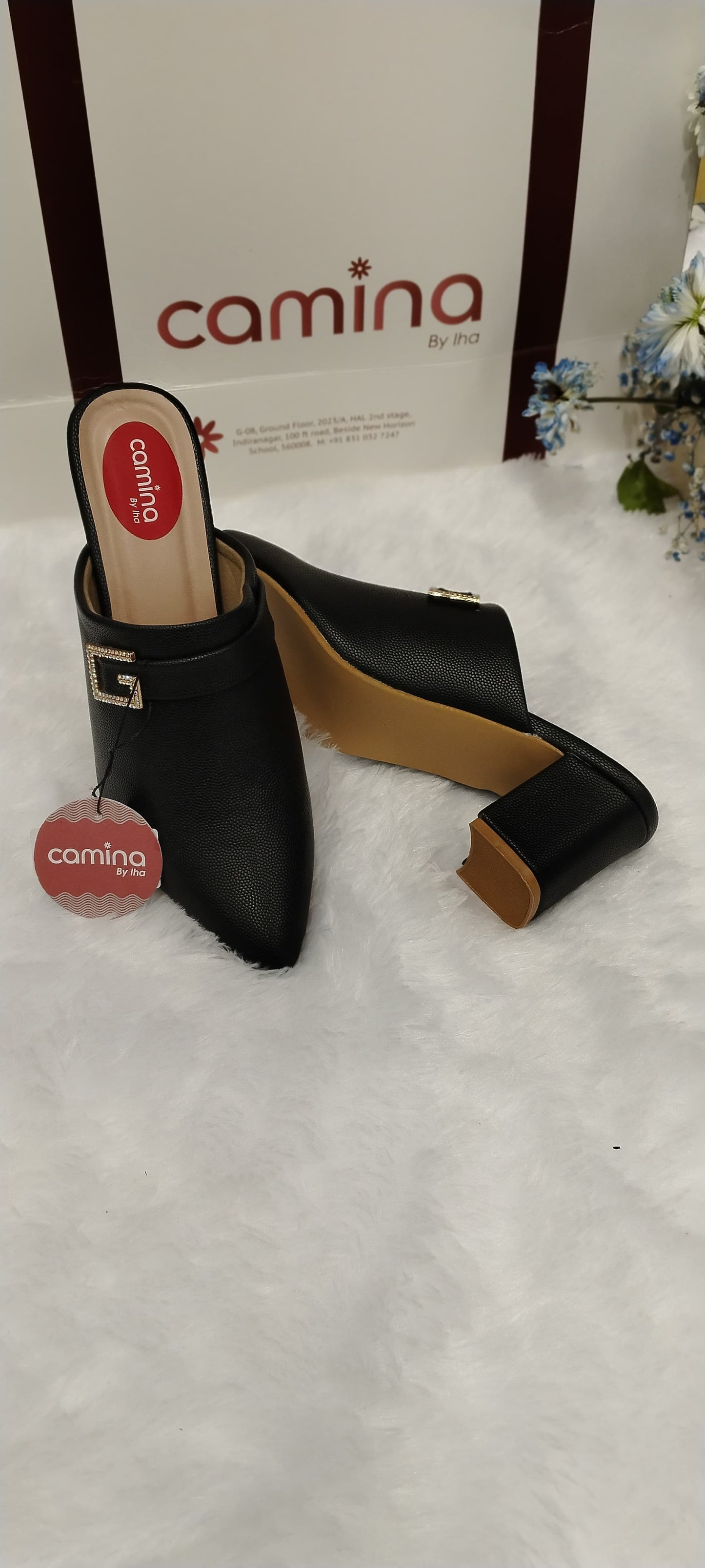 Women Round-Toe Slip-On Mules-A02