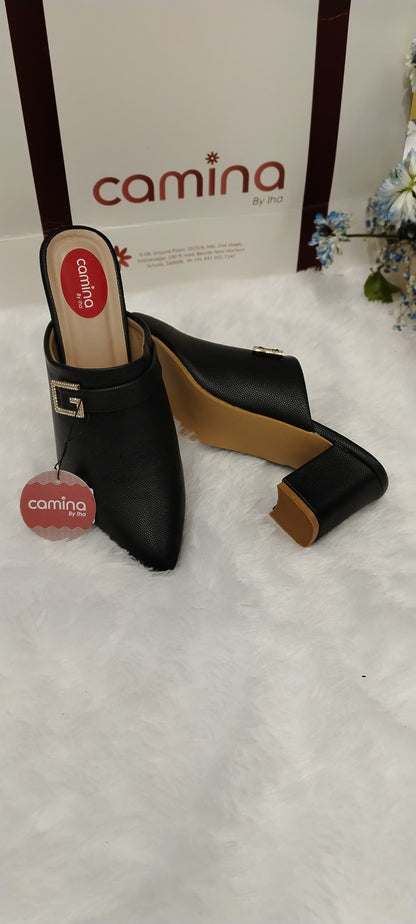Women Round-Toe Slip-On Mules-A02