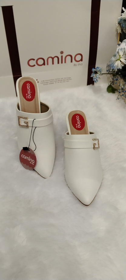 Women Round-Toe Slip-On Mules-A02