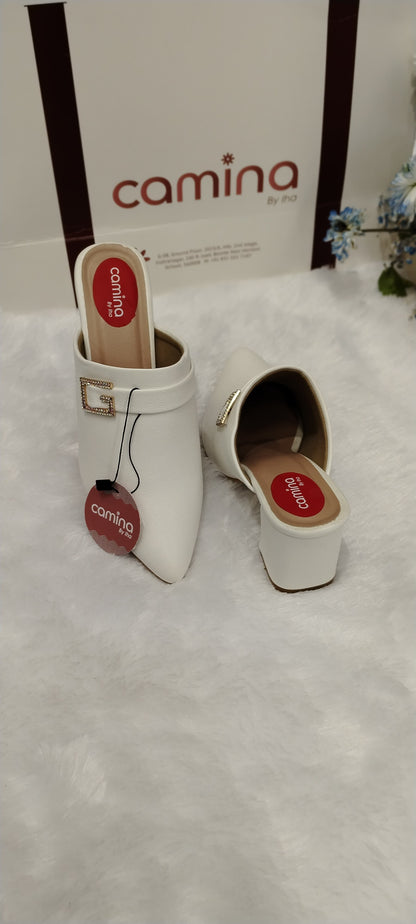 Women Round-Toe Slip-On Mules-A02
