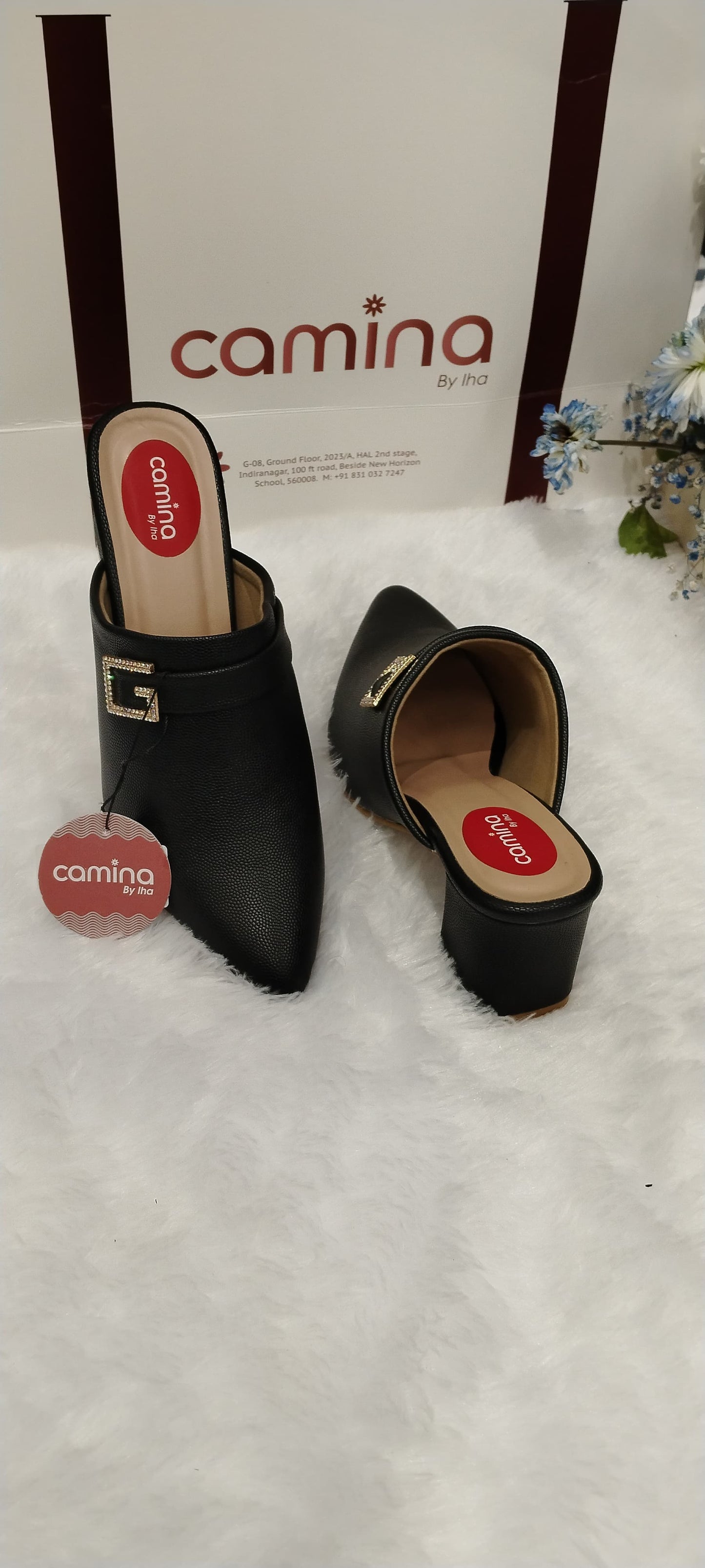 Women Round-Toe Slip-On Mules-A02