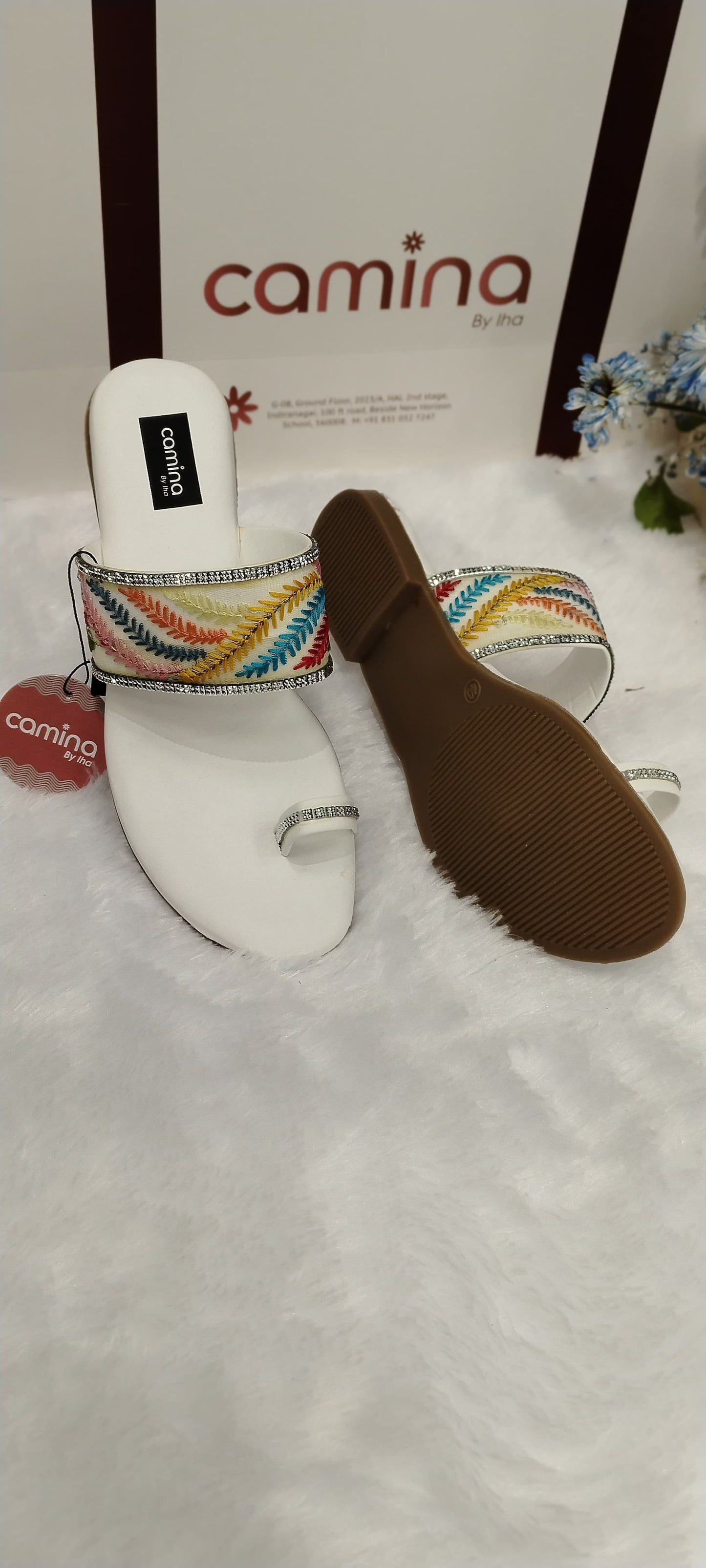 Flat Sandal for Women Stylish Comfortable Slip  Lightweight Sandals-A37