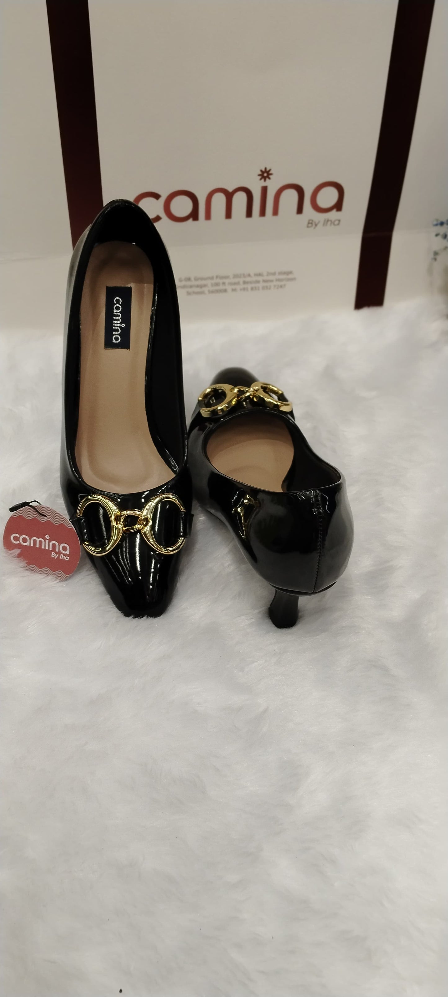 Pointed Toe Embellished Party Block Pumps-A01