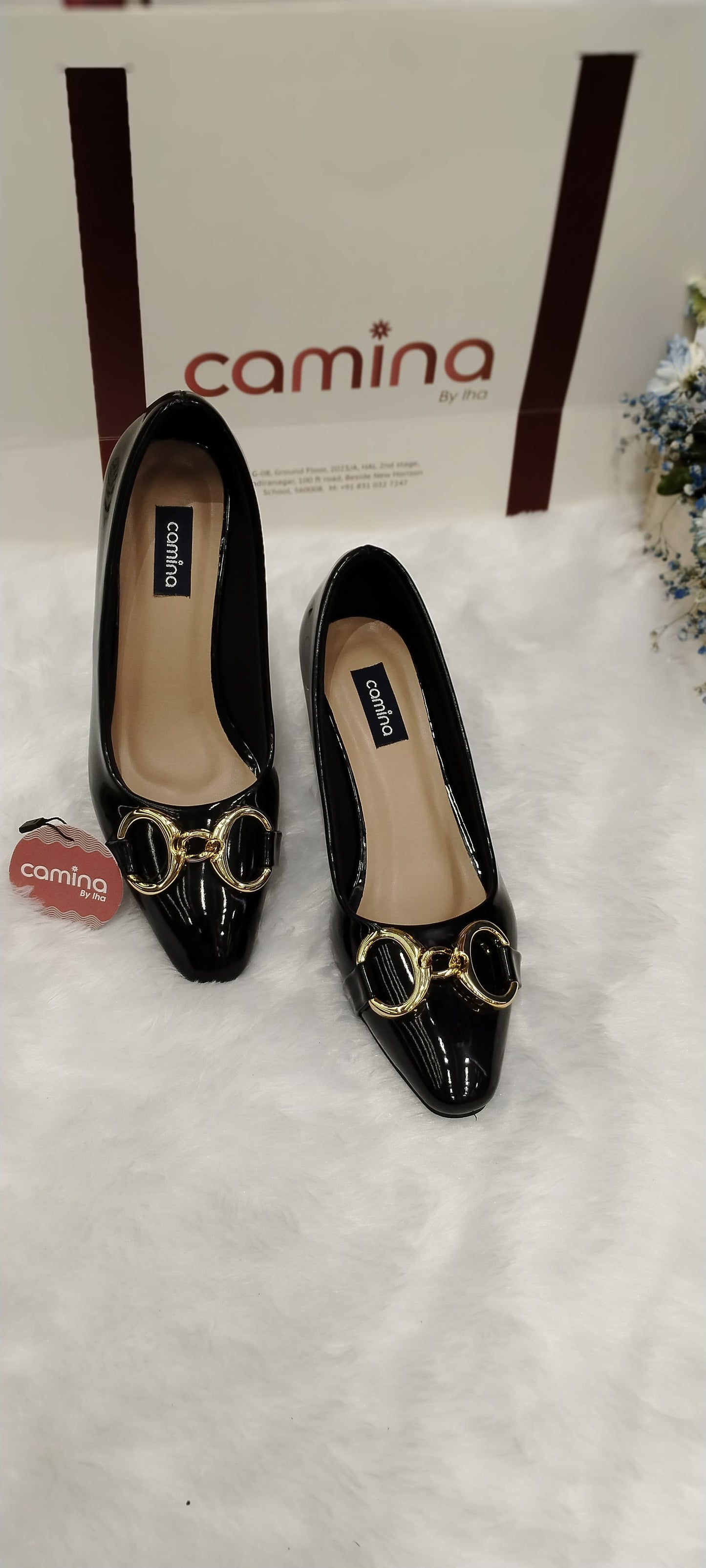 Pointed Toe Embellished Party Block Pumps-A01