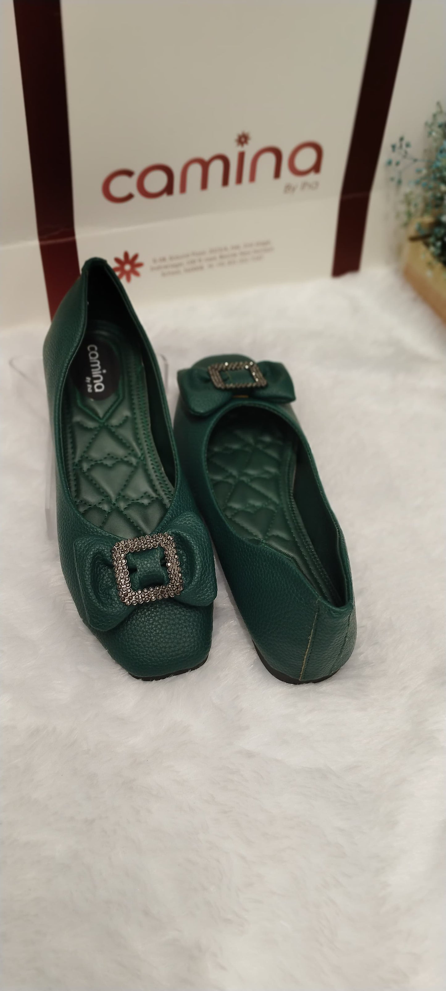 Fancy Flat Green Bellies For Women