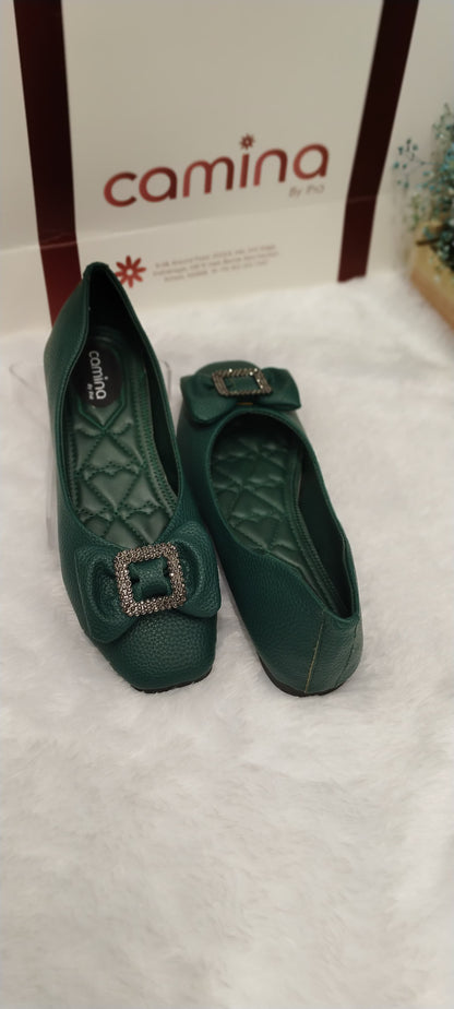 Fancy Flat Green Bellies For Women