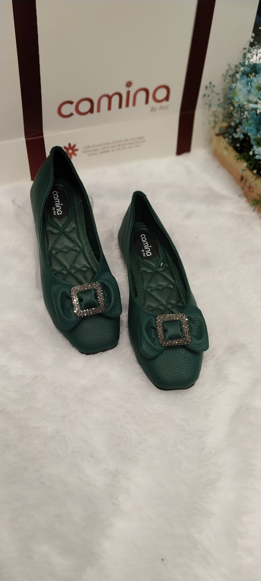 Fancy Flat Green Bellies For Women