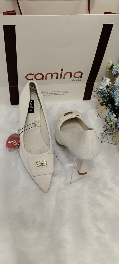 Off-white High  Heels Sandal for Women-A42
