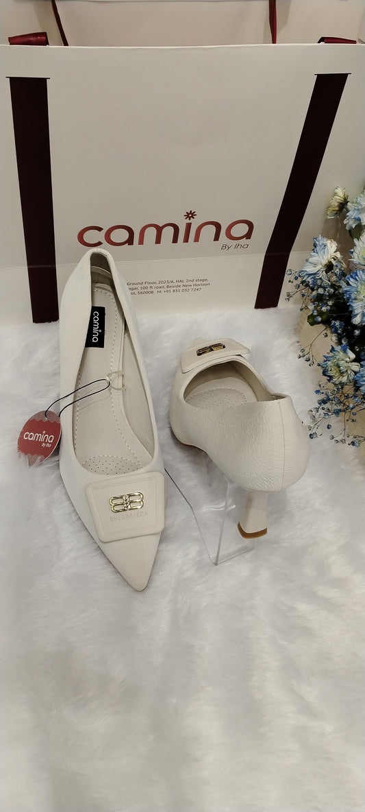 Off-white High  Heels Sandal for Women-A42