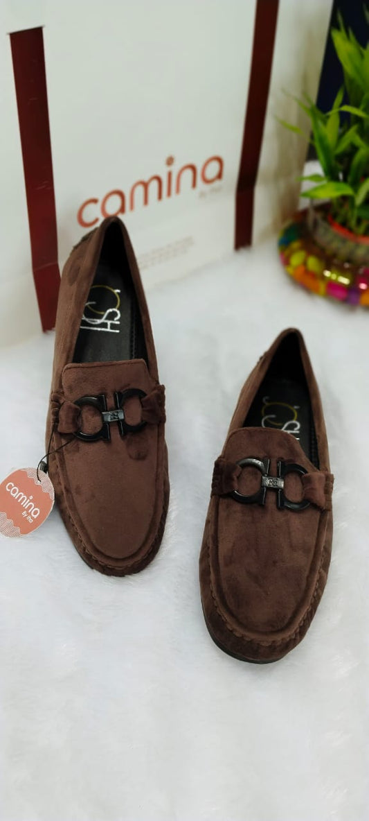 Brown Buckle  Sleek and Stylish Charm Loafer For Boys