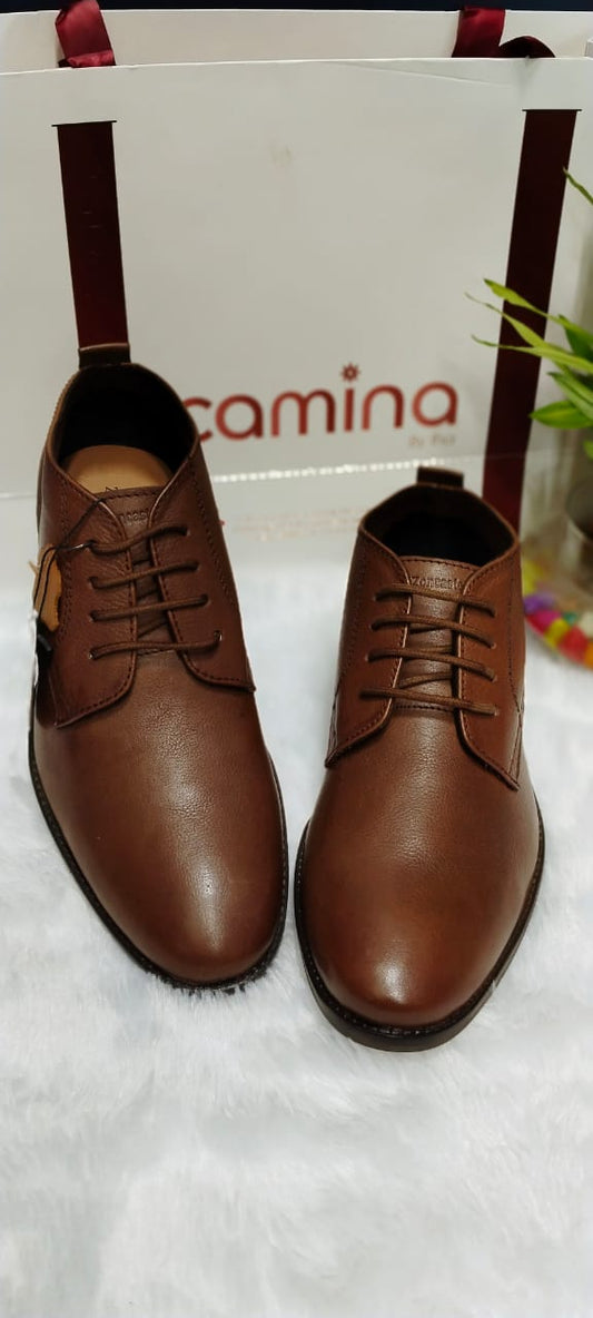 Men Round-Toe Ankle-Length Lace-Up Shoes For Men