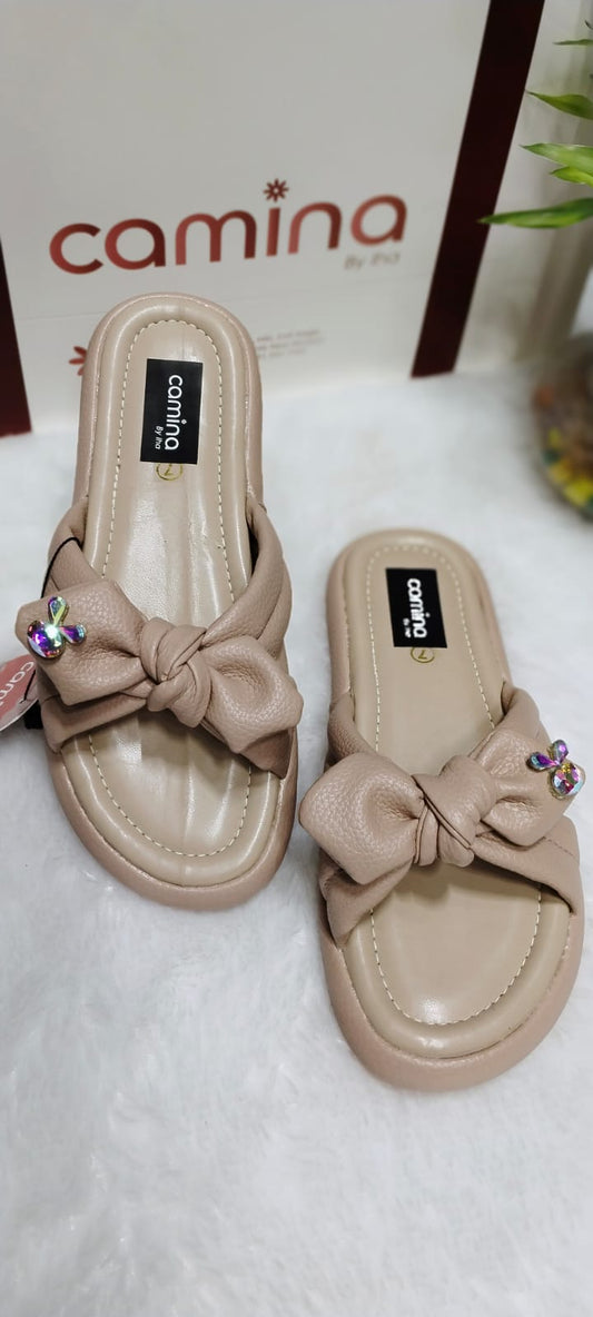 Chic Bow-Knot Women’s Slip-On Sandals – Comfort & Elegance-A140