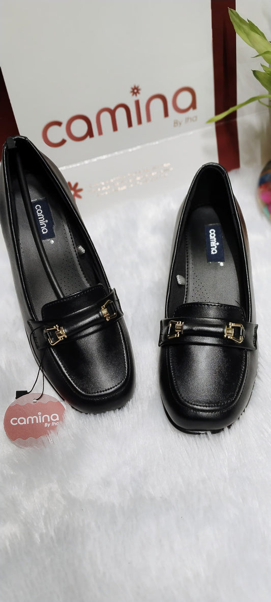 Elegant Round-Toe Block Heel Pumps for Women-A04