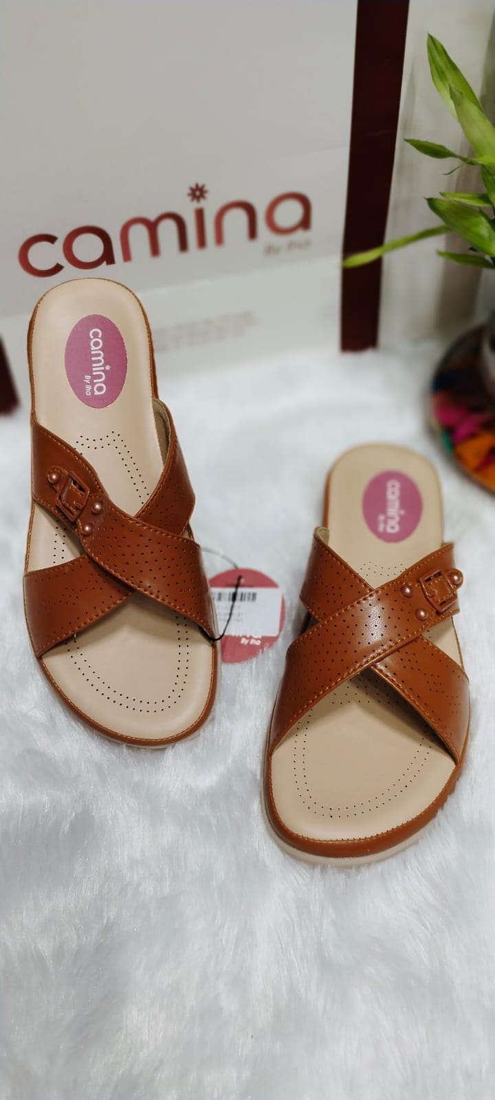 Comfort Slipper Cross Strap for Women-A166