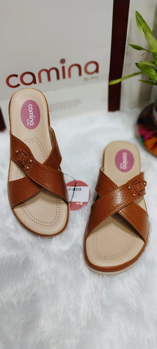 Comfort Slipper Cross Strap for Women-A166