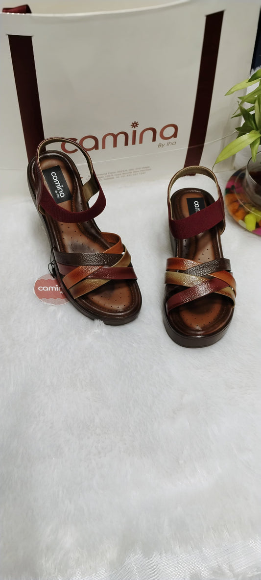 Camina Urban Ease – Pure Leather Minimal Comfort Sandals-A175