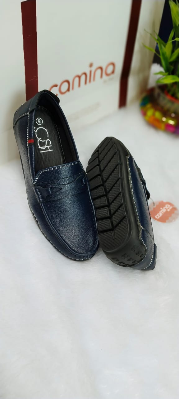 Kids Round-Toe Slip-On Loafers