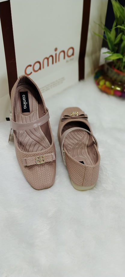 kids Girls Ballerinas with Bow Accent-For Girls-A103
