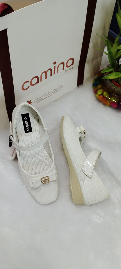 kids Girls Ballerinas with Bow Accent-For Girls-A103