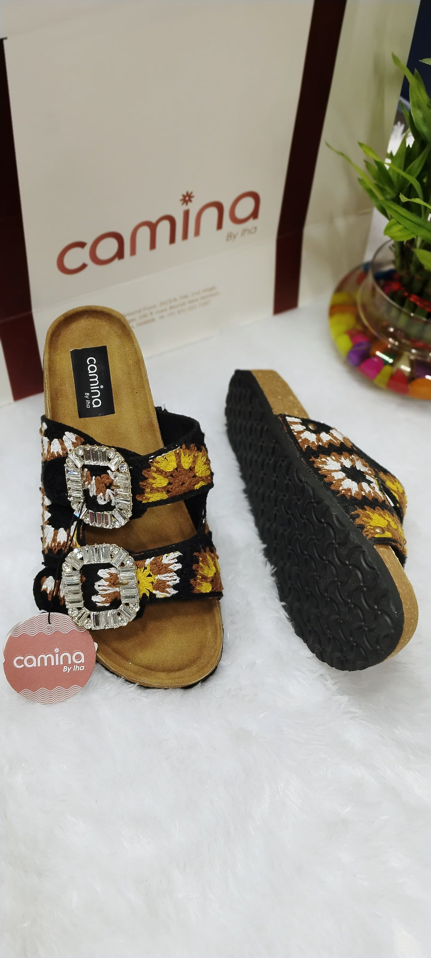 Thread Beach Breeze Embroidered Flats-A41