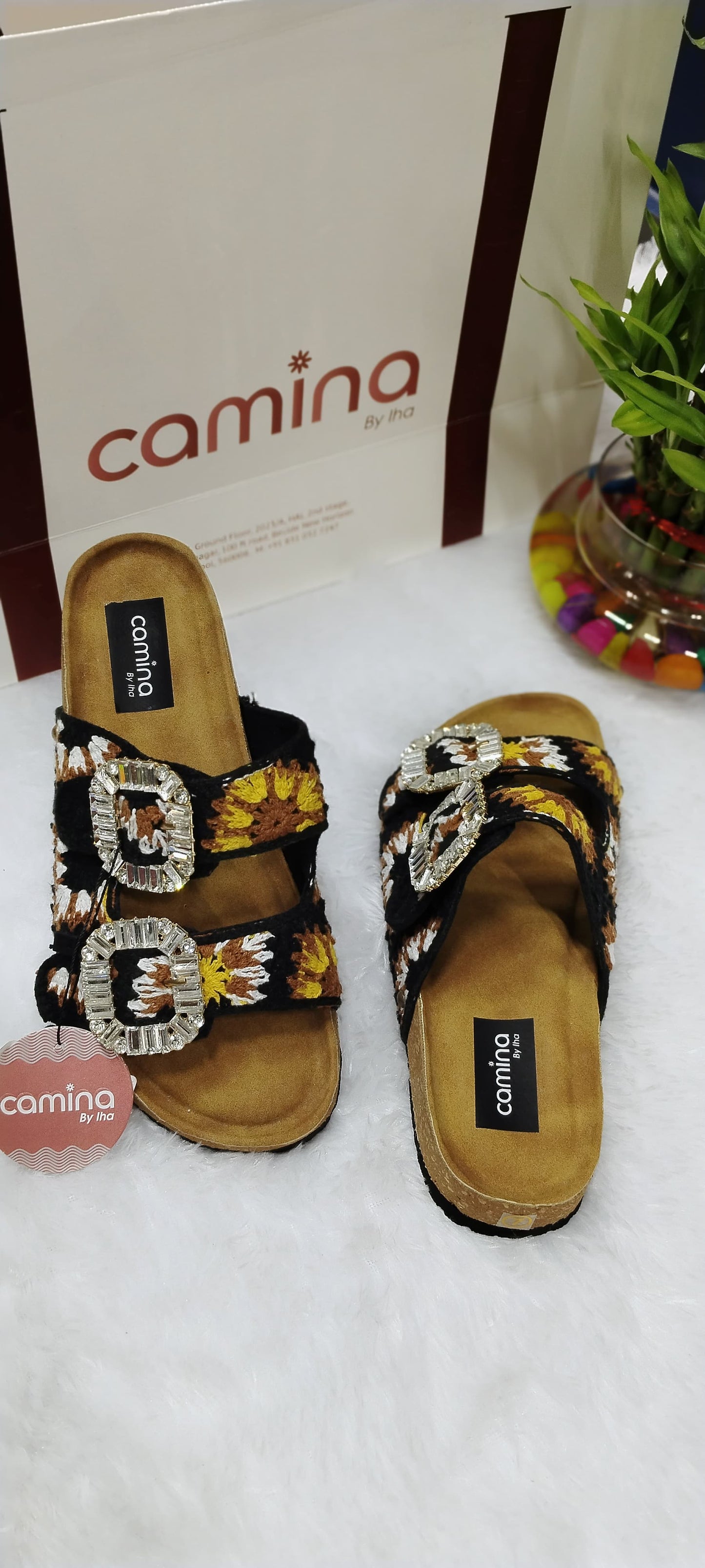Thread Beach Breeze Embroidered Flats-A41
