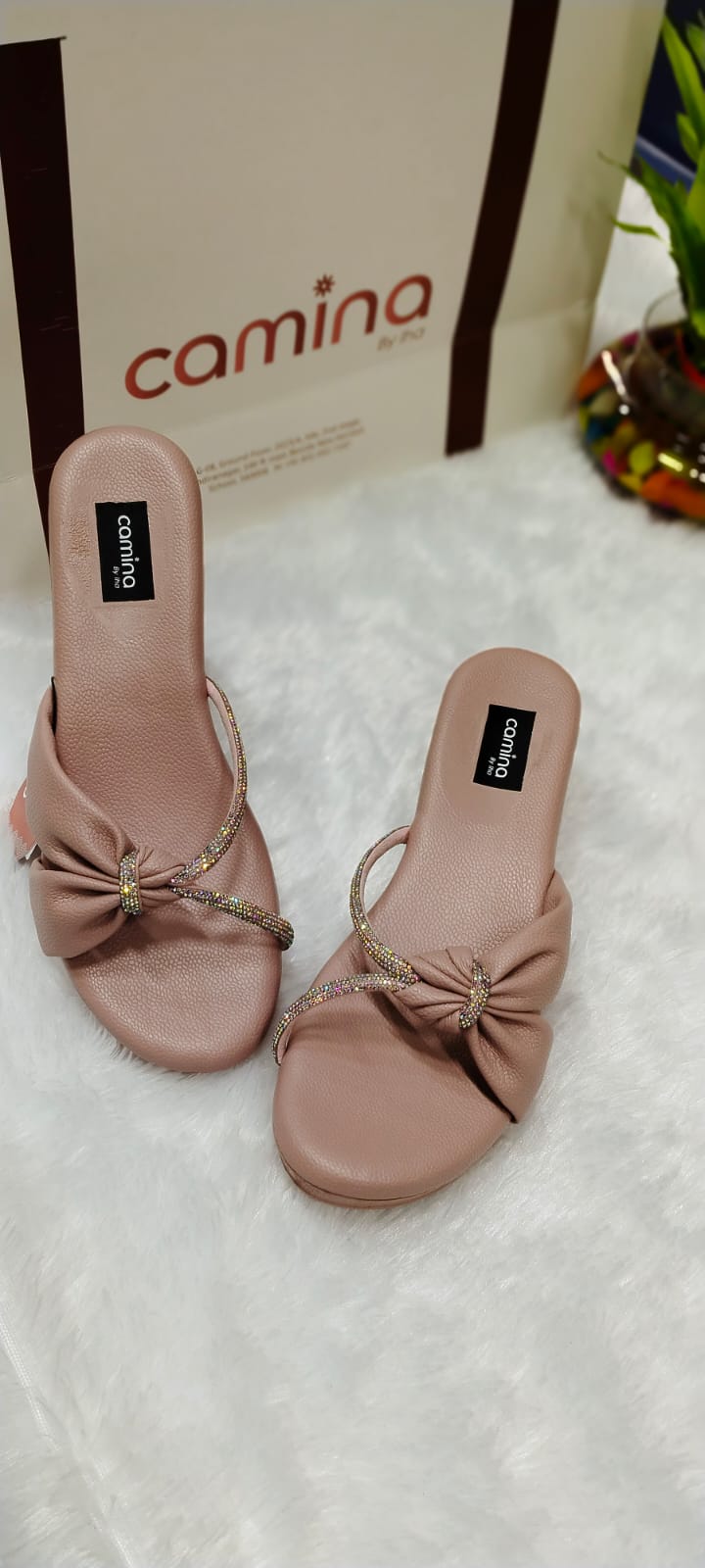 Embellished Open Toe Wedge Heel Sandal-A35