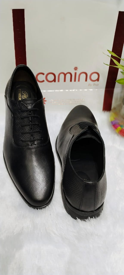 Leather Formal Black Shoes For Men