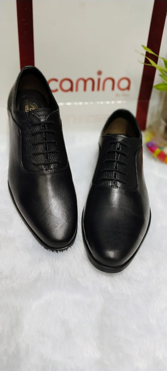 Leather Formal Black Shoes For Men