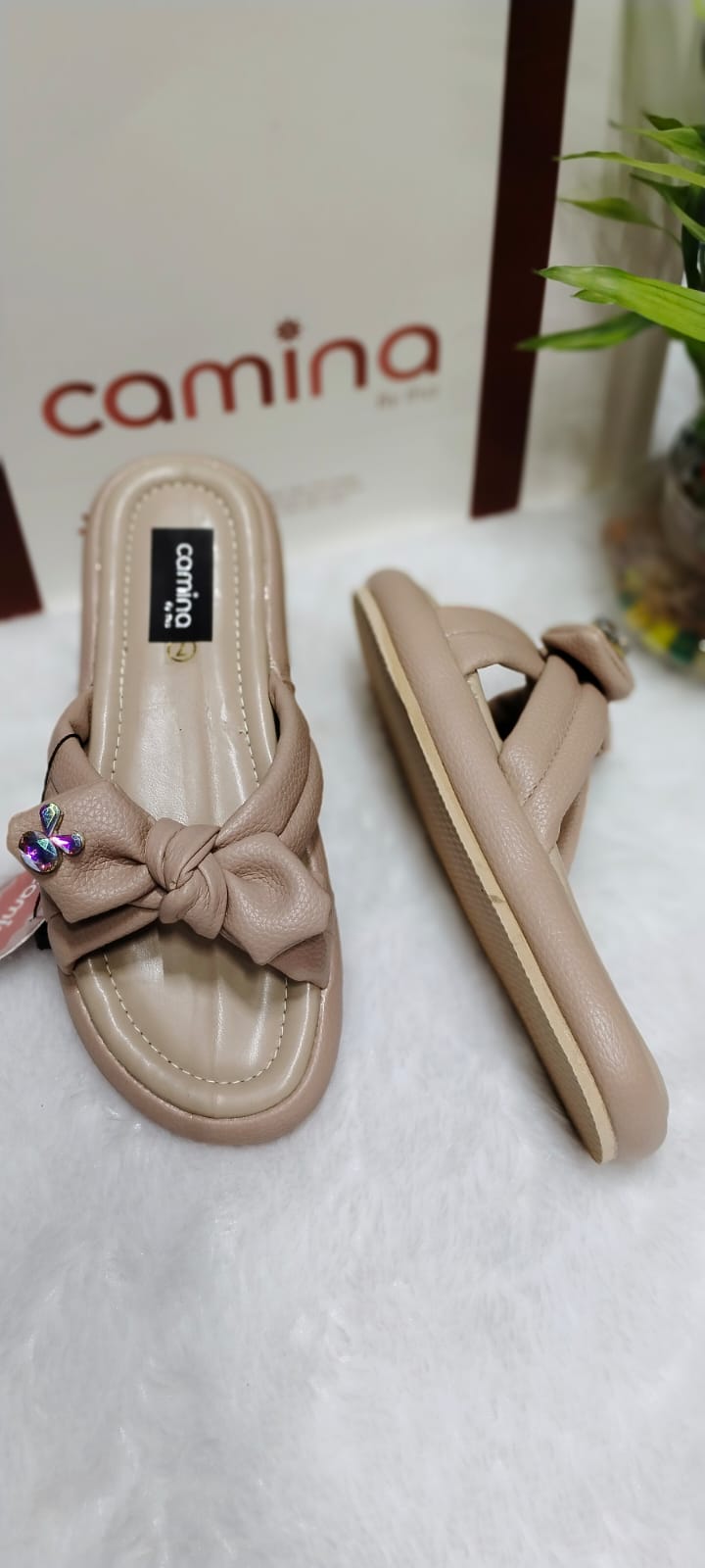 Chic Bow-Knot Women’s Slip-On Sandals – Comfort & Elegance-A140