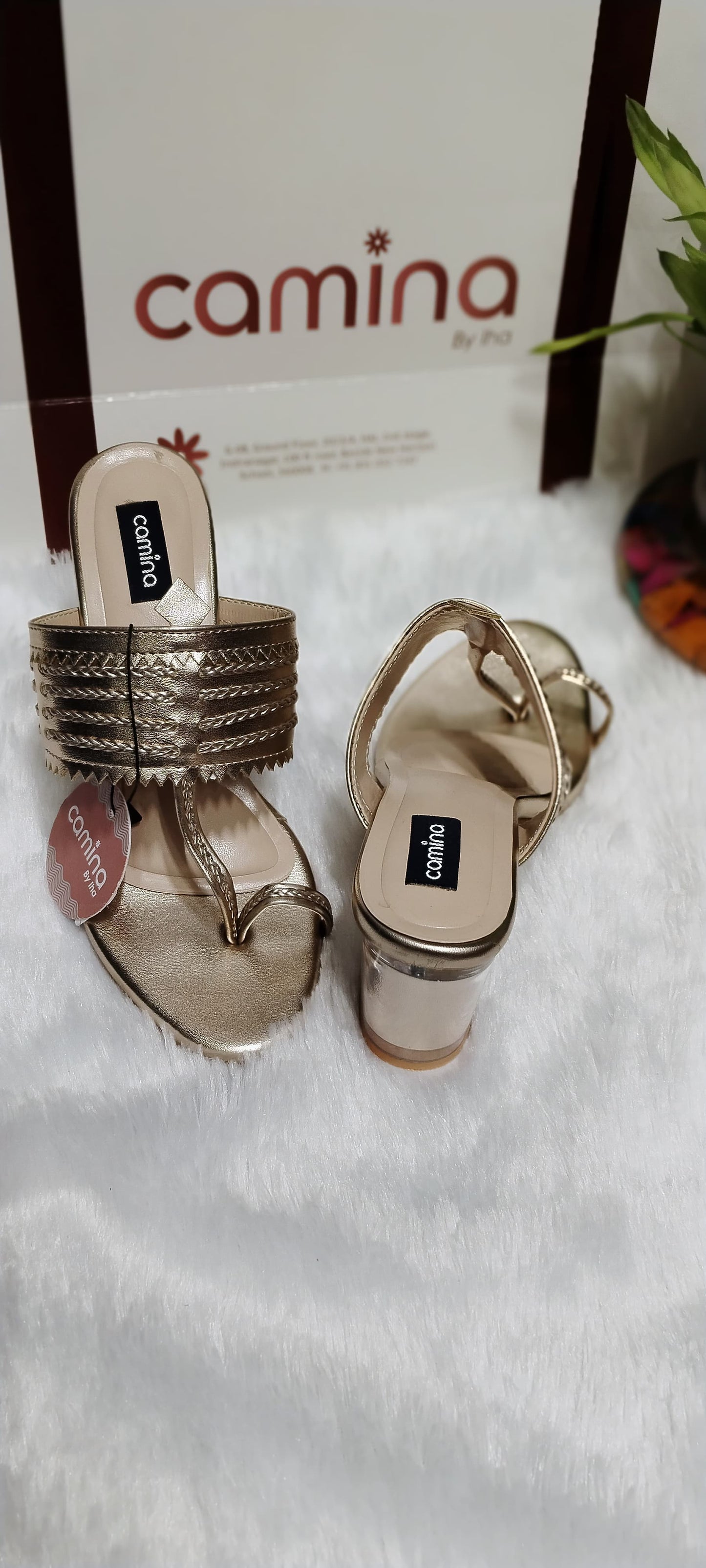 Chic Braided Chunky Heeled Sandals for Women-A158