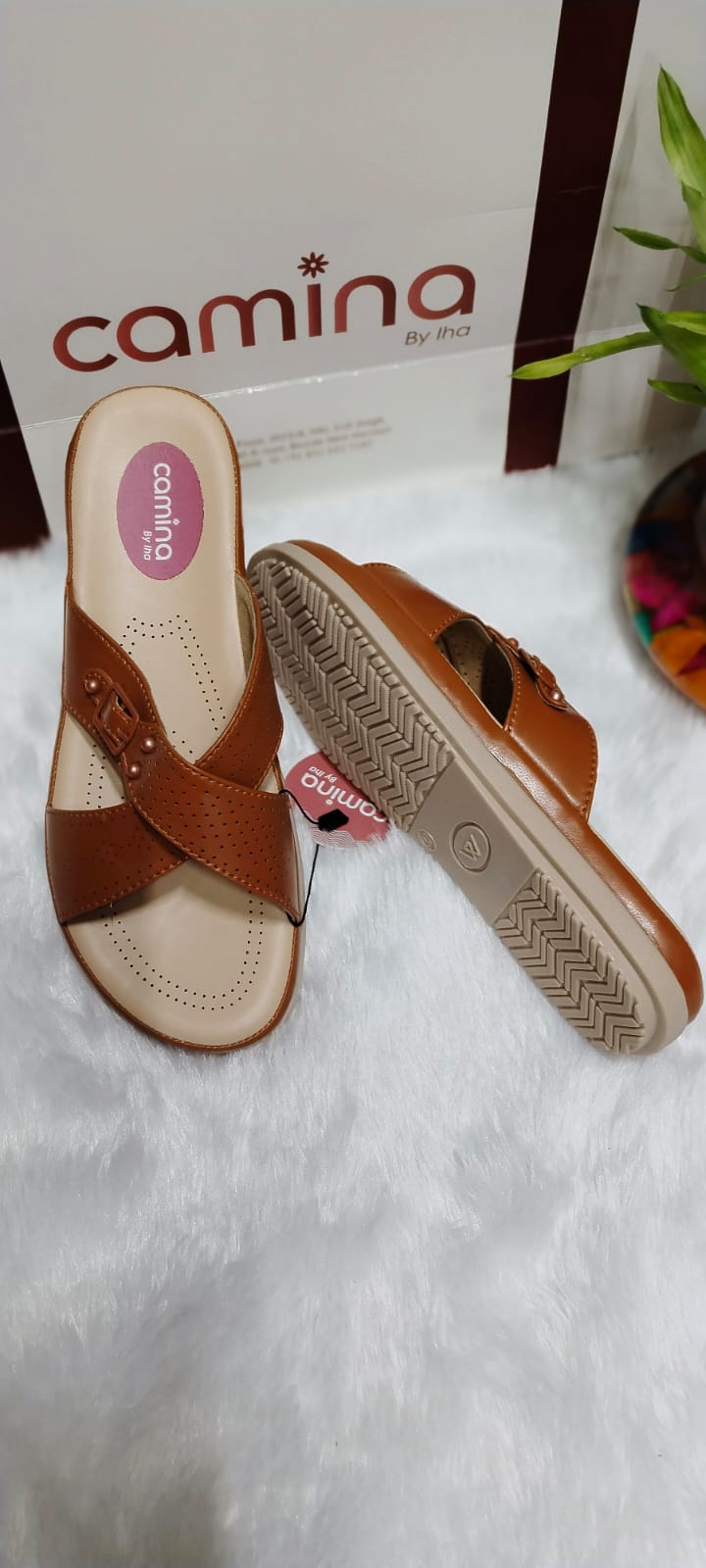 Comfort Slipper Cross Strap for Women-A166