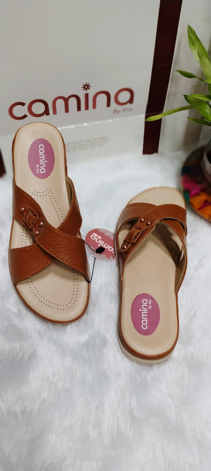 Comfort Slipper Cross Strap for Women-A166