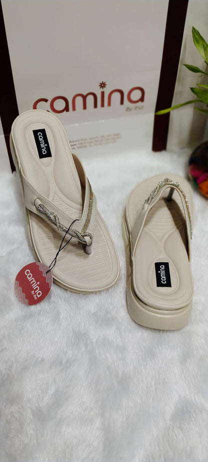 Ultra-Comfort Open-Toe Slip-On Platform Slippers-A165