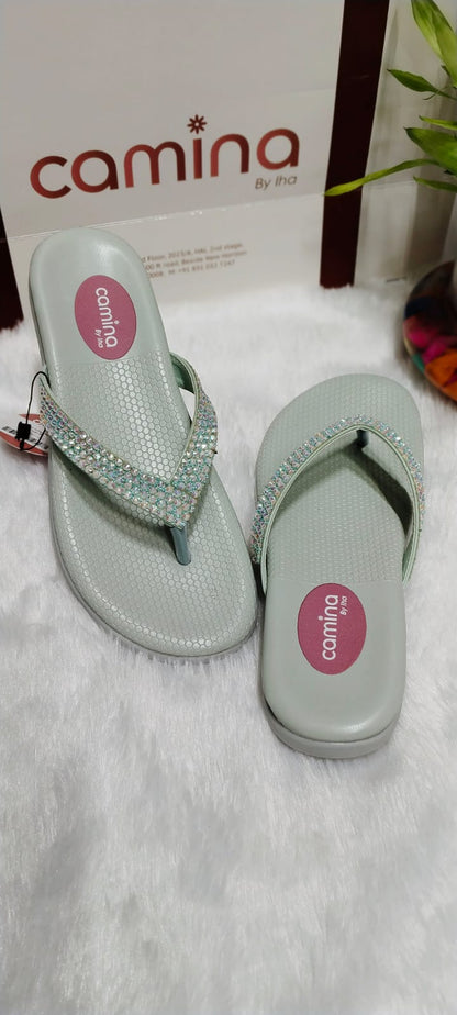Sparkling Comfort Slip-On Slippers – Stylish & Lightweight Women-A152