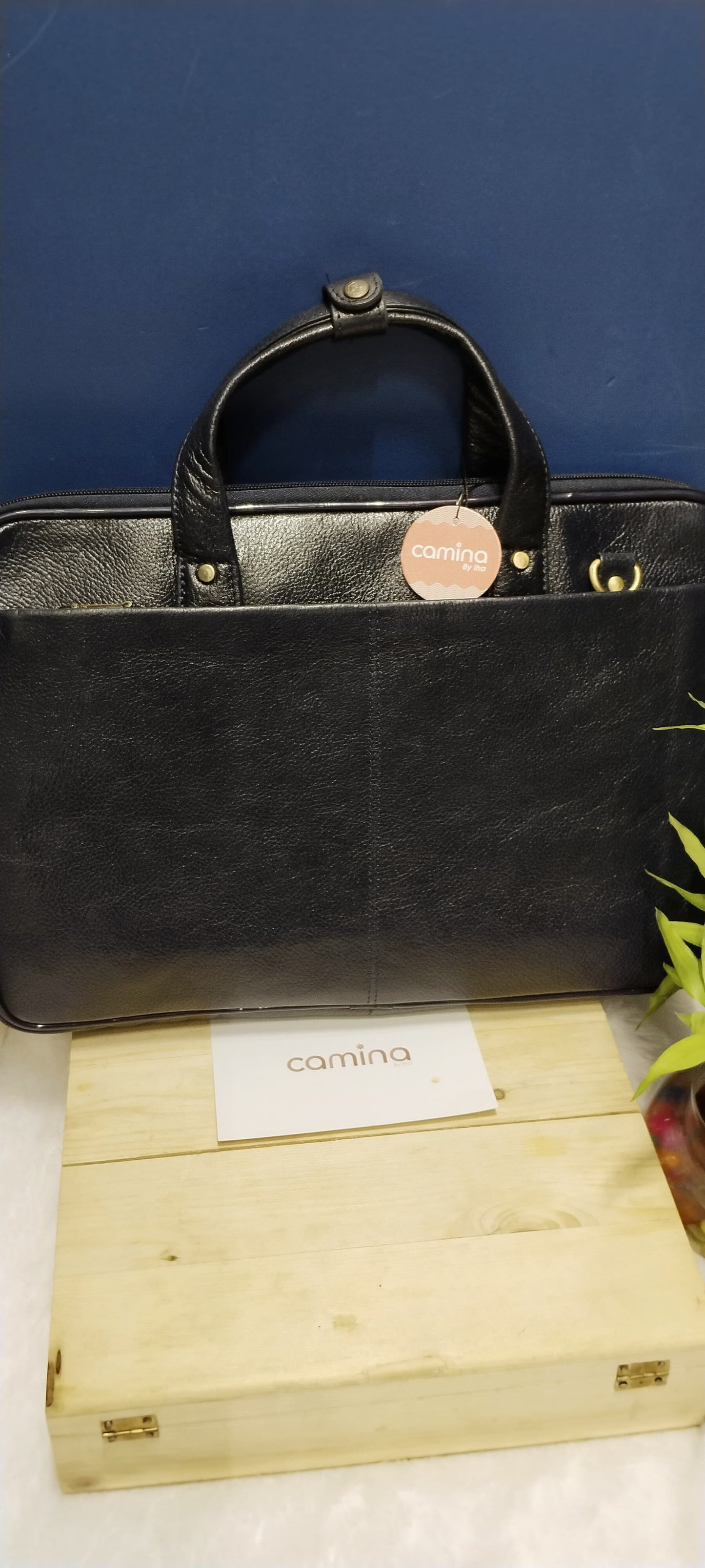 Camina Executive Leather Laptop Bag – Sleek & Professional