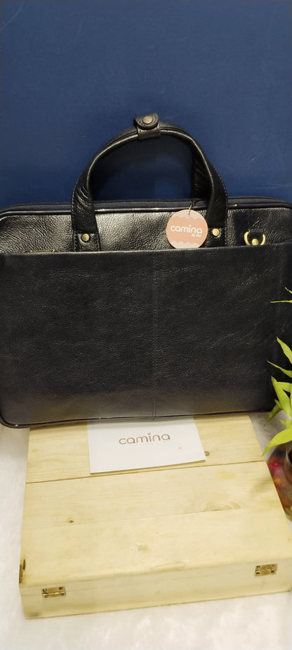 Camina Executive Leather Laptop Bag – Sleek & Professional