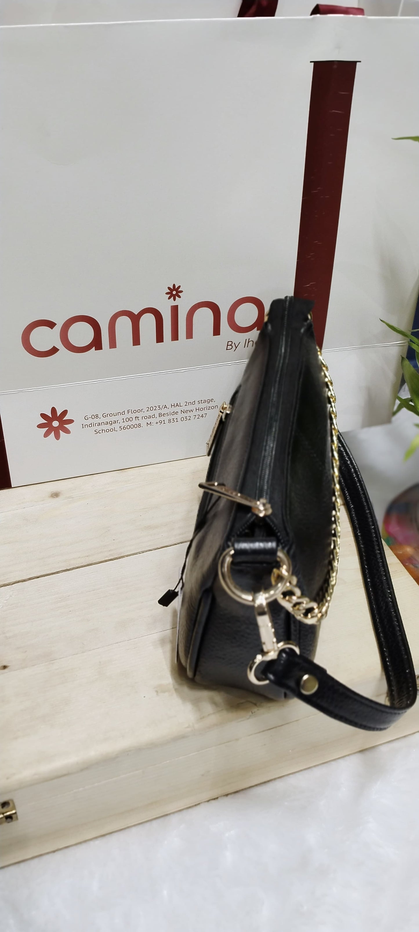 Luxe Elegance Pure Leather Shoulder Bag