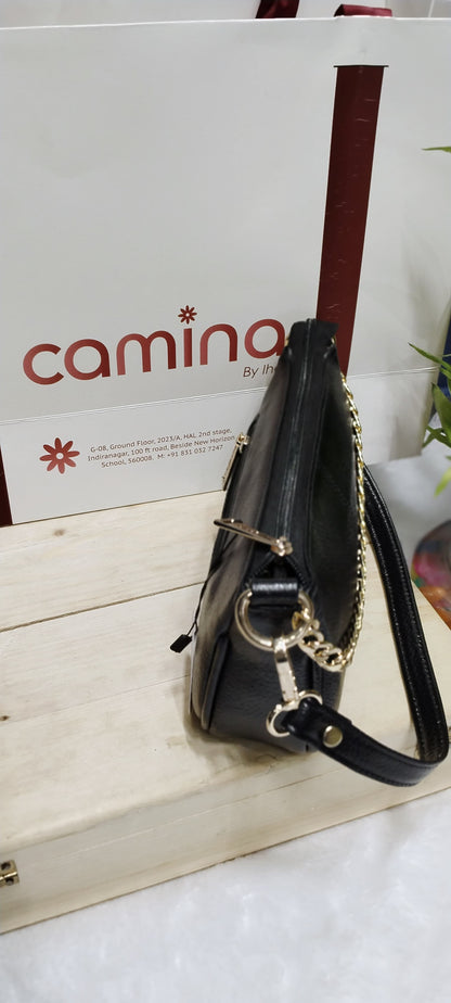 Luxe Elegance Pure Leather Shoulder Bag