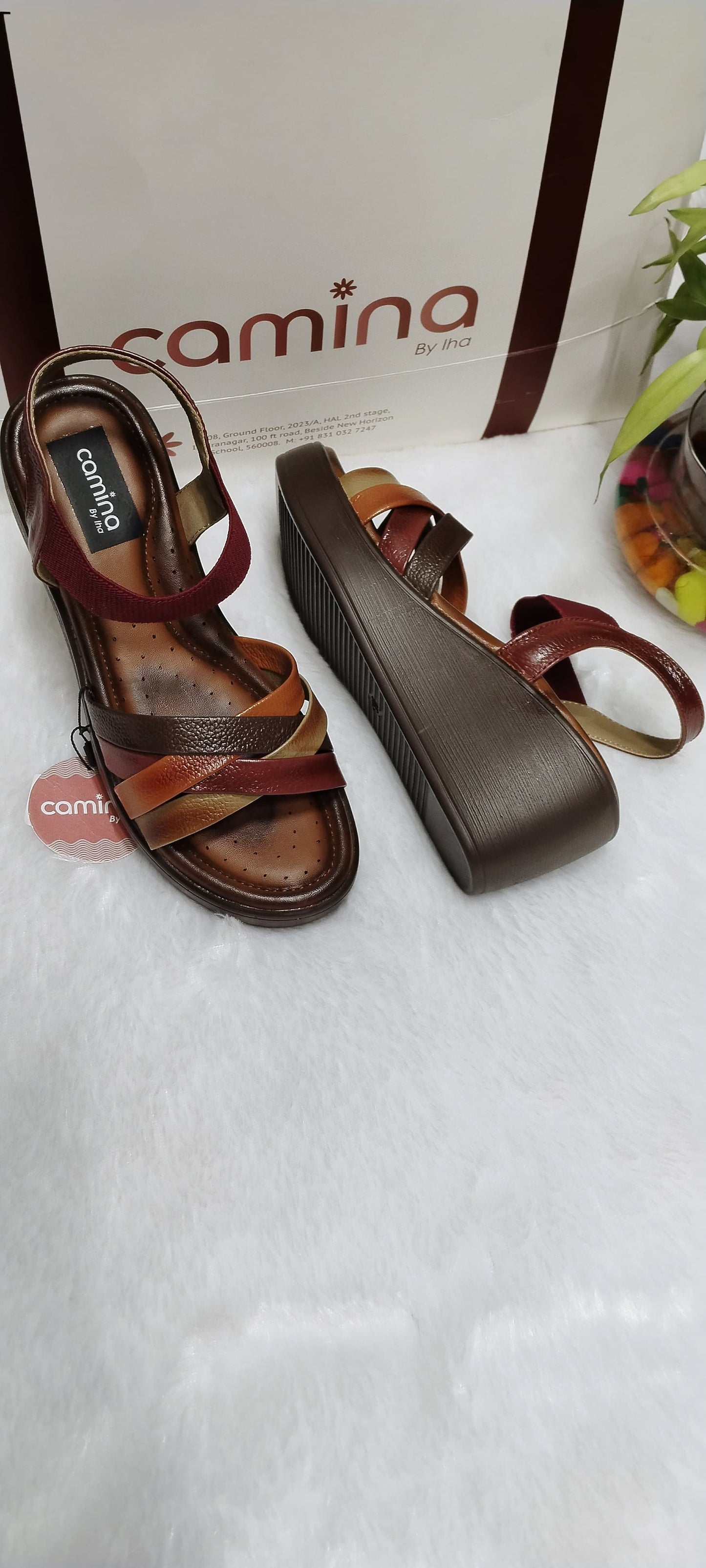 Camina Urban Ease – Pure Leather Minimal Comfort Sandals-A175