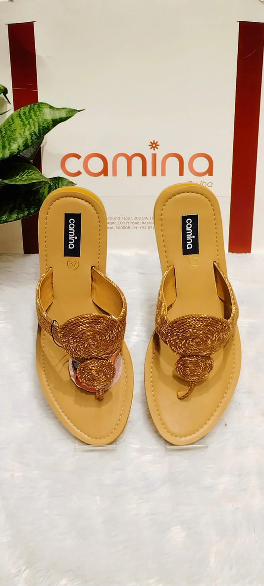 Boho Chic Handcrafted Spiral Rope Open Toe Flats A189
